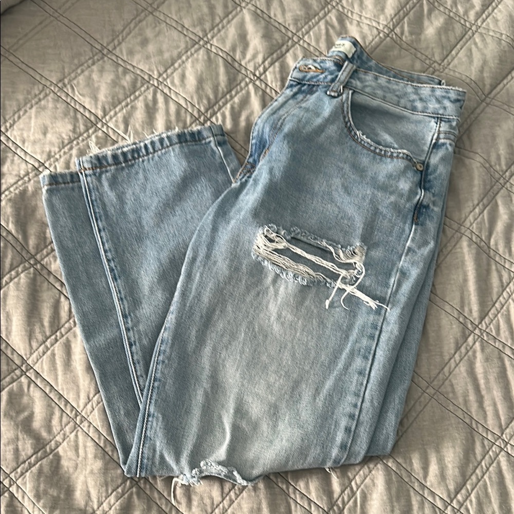 Light Wash Distressed Jeans